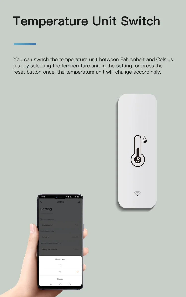 Tuya Smart Temperature Humidity Sensor Mini