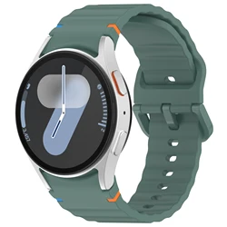 Wave Silicone Strap - Premium Wristband for Galaxy Watch FE (Pine needle green)