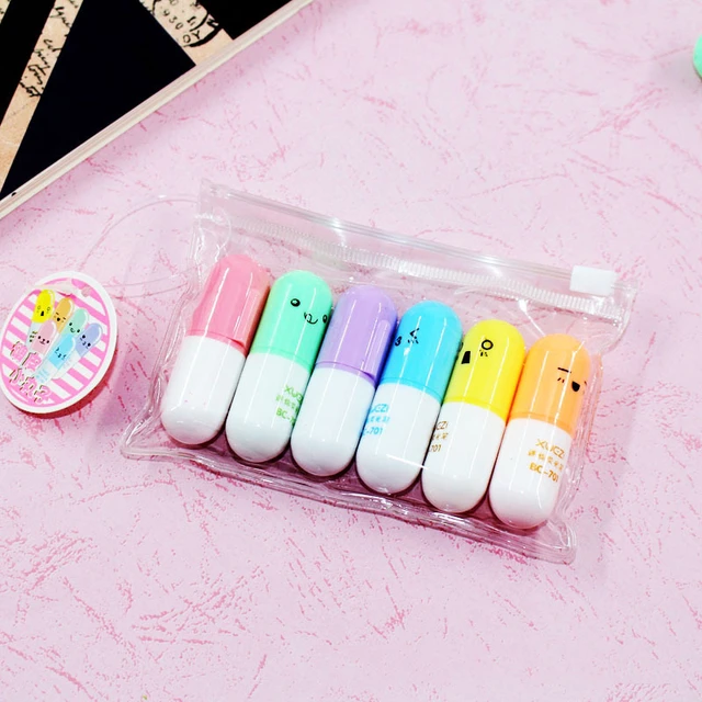 Cute Kawaii Capsule Style Pen in various colours, Kids Stationery, Pill  Pens, Japanese school supplies