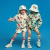 Summer Children's Sunscreen Clothing Hooded 2024 New Zipper Thin Jacket Baby Girl Sun Protection Coat Shorts Set Boys Clothes 4
