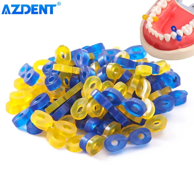 60pcs/Pack Dental Elastic Rubber Fixing Wedges AZDENT Flexible Interdental Wedge Matrix Matrices Dam Composite Dentistry