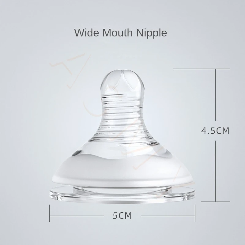 Dr.Green Wide Mouth S/M/L/Cross hole Nipple Bottle nipple safe silicone material soft texture Suitable for 0-3 years old babies 4