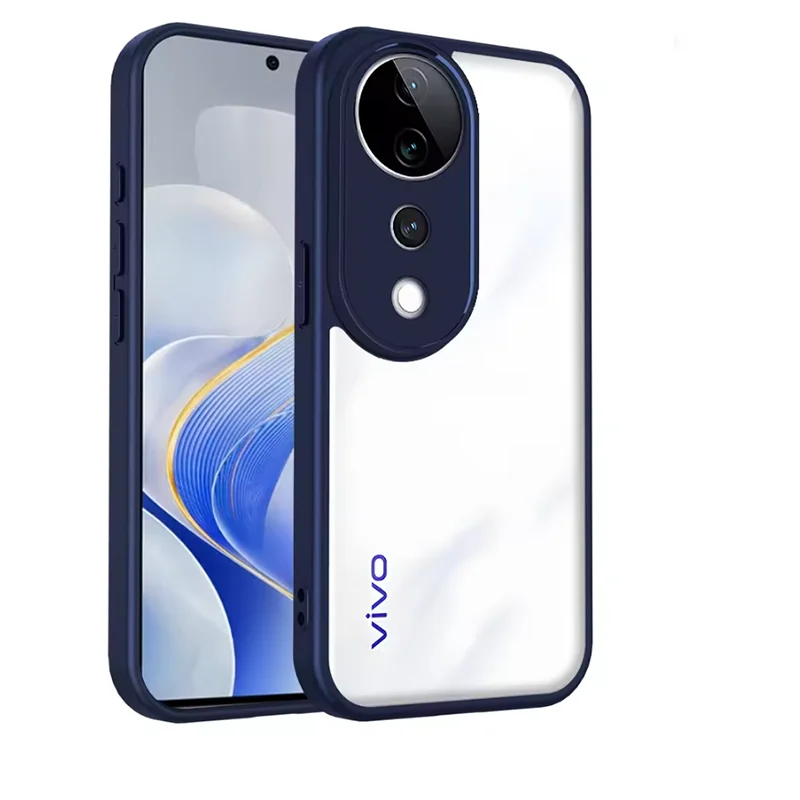 Shockproof Silicone Bumper Clear Matte Back Case