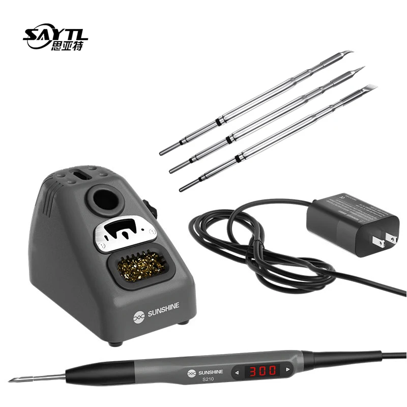 

Portable Soldering Station 2 seconds quick heating Digital display with adjustable temperature Universal t210 soldering iron tip
