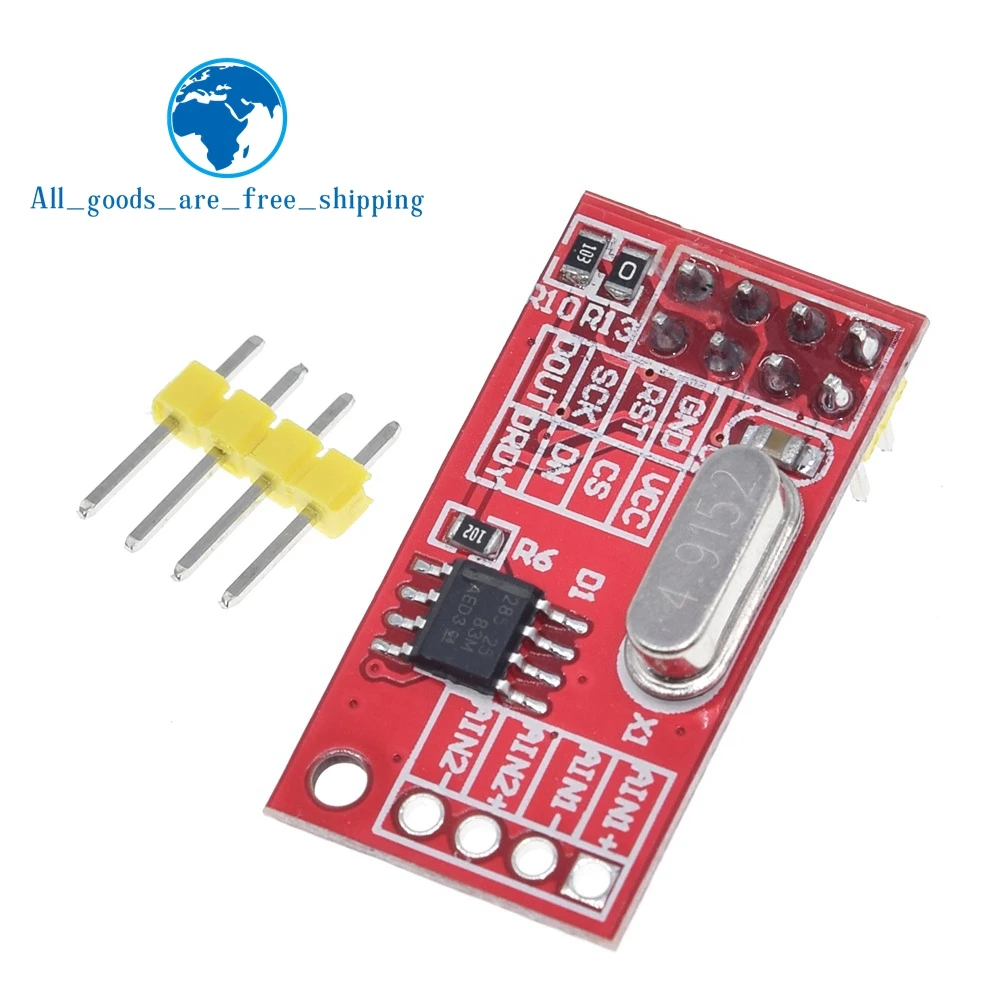TZT 1/3PCS AD7705 Dual 16-Bit-Datenerfassungsmodul mit programmierbarer Eingangsdämpfung und SPI-Schnittstelle