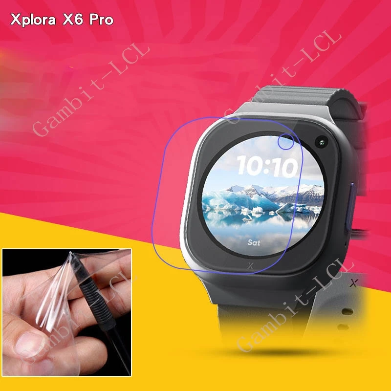 FTRONGRT Cover per Xplora XGO 3, PC + Pellicola Temperata Schermo, Protezione All-Inclusive, Resistente Agli Urti, Custodia pe Xplora XGO 3 Smartwatch.Ago di Pino Verde