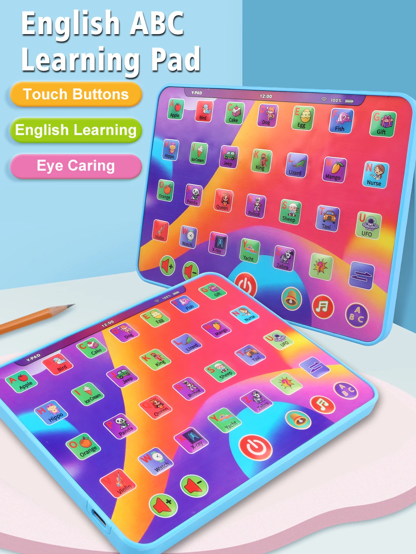 Interactive Alphabet Learning Tablet For Kids Educational Toy_voghion.com
