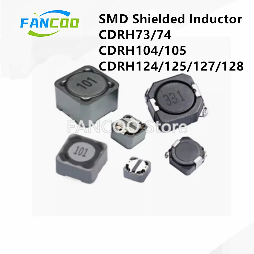 CDRH74 Inductors Shielded 7*7*4MM 33UH 47UH 56UH 68UH 100UH 150UH 220UH 330UH 470UH 680UH 1MH 102 10pcs 1/1.5/2.2/3.3/4.7/6.8