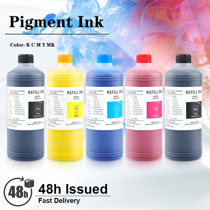 Inchiostro Pigmentato T3000 1000Ml Per Epson T3000 T5000 T7000/T3200 T5200 T7200 T3270 T5270 T7270 T3270D T5270D T7270D 3070 5070 7070