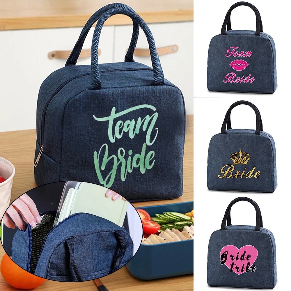 

Women Insulated Lunch Bag Picnic Food Thermal Lunch Box Tote Portable Cooler Bags Fresh Food Bento Pouch Lunch Storage Bags