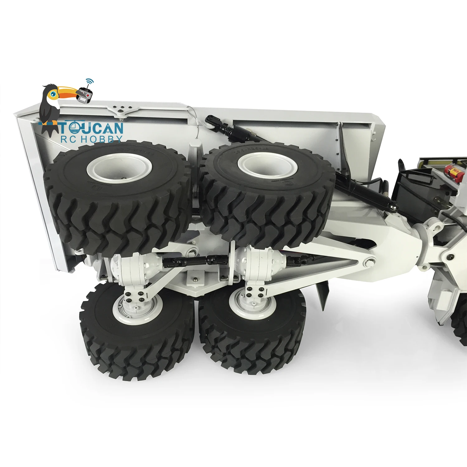 1/14 Metal 6*6 RC Articulated Truck RTR Hydraulic Remote Control Dumper Car Model Motor ESC Lights Toys THZH1289 5
