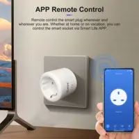 GIRIER Tuya ZigBee Smart Power Plug 20A Smart Home Outlet Socket EU 4200W with Power Monitor Function Work with Alexa Hey Google - Image 4
