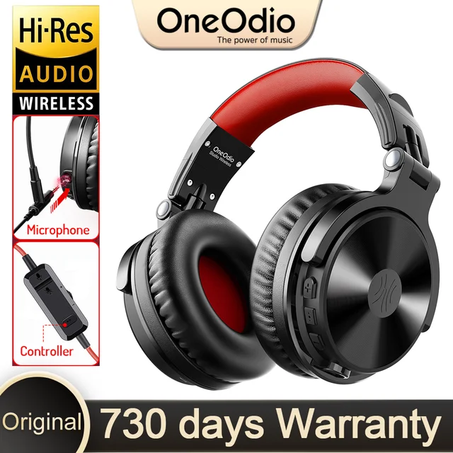 Oneodio Pro-M High-fidelity Wireless Headphones Stereo Gaming Headset with Mic 110H Playtime Foldable Bluetooth Headphones 1