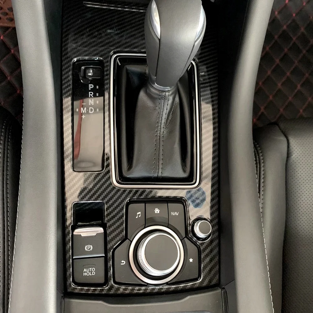 

Accessories For 2015-2021 Mazda6 Atenza Gear Shifter Panel Trim Cover Carbon Fiber Styling