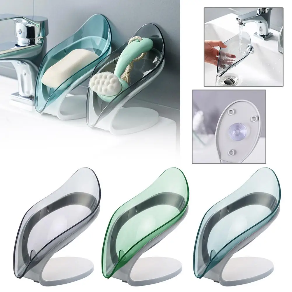 Soap Holder Leaf Soap Dish for Bathroom Kitchen 1pcs
