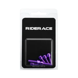 6-Piece Colorful Titanium-Plated Bicycle Handlebar Screws Set (PURPLE)
