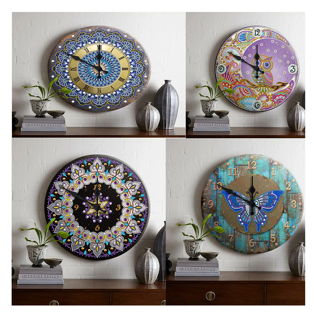 Diy Diamond Painting Clock Mosaic Creative Hobbies Diy Mosaic Craft