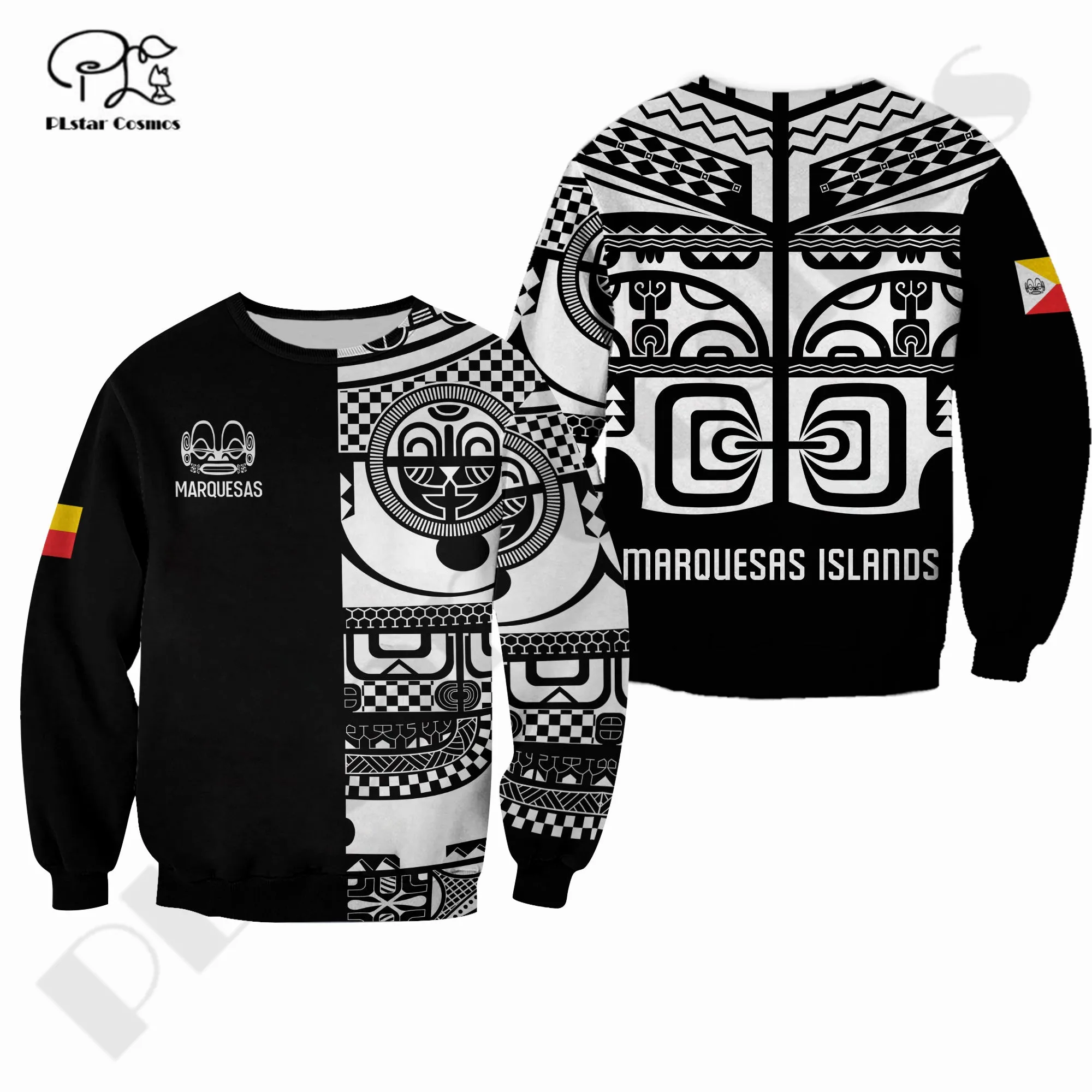 PLstar Cosmos 3D Print Newest MARQUESAS ISLANDS Polynesia Art Harajuku Streetwear Casual Unique Unisex Hoodie/Sweatshirt/Zip A-1