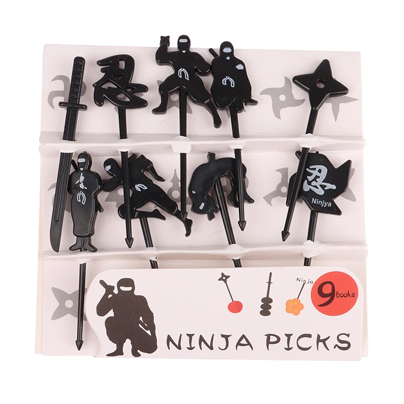 Fruit Fork 6/8/9/12Pcs Astronaut Fruit Fork Kids Snack Dessert Toothpick Decor Lunch Salad Accessories Cake Picks