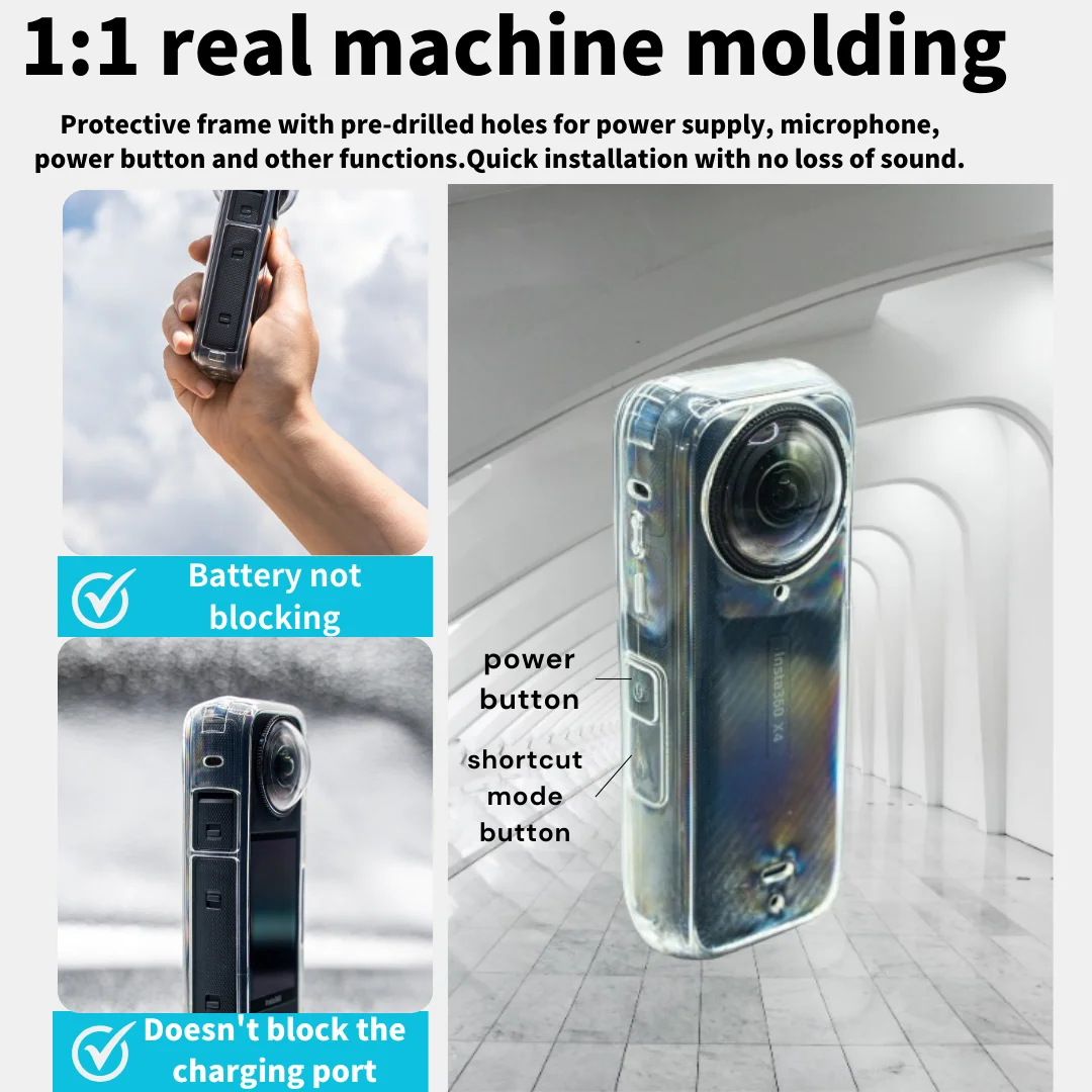 Holilo Silikon Schutzhülle Für Insta360 X4/X5 - Anti-Kratz Schutzabdeckung