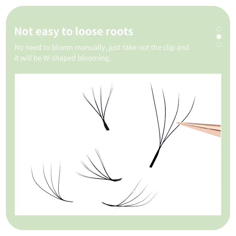 DIYDAY Double Tips W-Shaped Natural Soft Eyelash Extensions