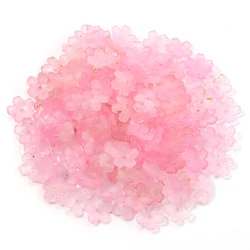 Vibrant 11mm Multi - Colored Acrylic Flower Beads - 200pcs Set (Pink)