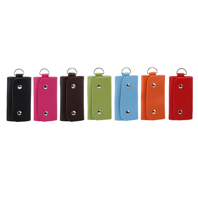 Fashion Gift Keychain Organizer Leather Buckle Key Wallet Car Keychain Women Men Key Case Wallet key case key holder key organizer key purse
