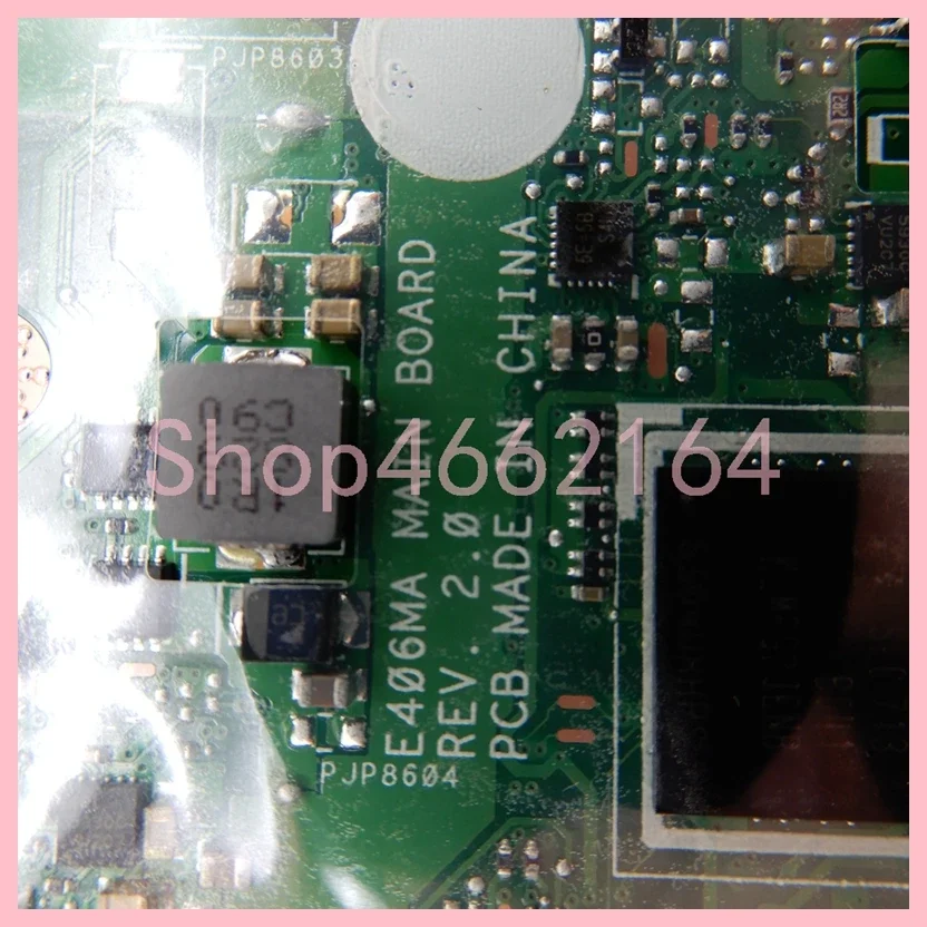 Placa-mãe Portátil para Asus E406ma 4gb de Ram Ssd 64gb N4000 N5000 Cpu L406ma E406mas E406ma E406m E406 Notebook Mainboard - Imagem 2