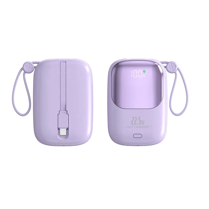 Power Bank portatile di grande capacità da 22,5 W 10000 mAh ricarica rapida per iPhone per Xiaomi per Samsung con USB Type-C/Lightning - Image 2