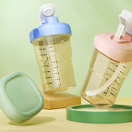 아기 젖병 변환 빨대 컵 뚜껑, 수유 병, 여행용 빨대 뚜껑, Hegen용 충격 방지 빨대 3