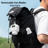 Ceiling Fan Portable Camping Tent Ceiling Canopy Fan 8000mah Rechargeable Wireless Fan Air Circulators with Remote Control Light 6