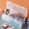 Transparent Photocard Storage Box 3 inch Idol Small Photo Card Organizer Case High Capacity Plastic Stationery Storage Case 3
