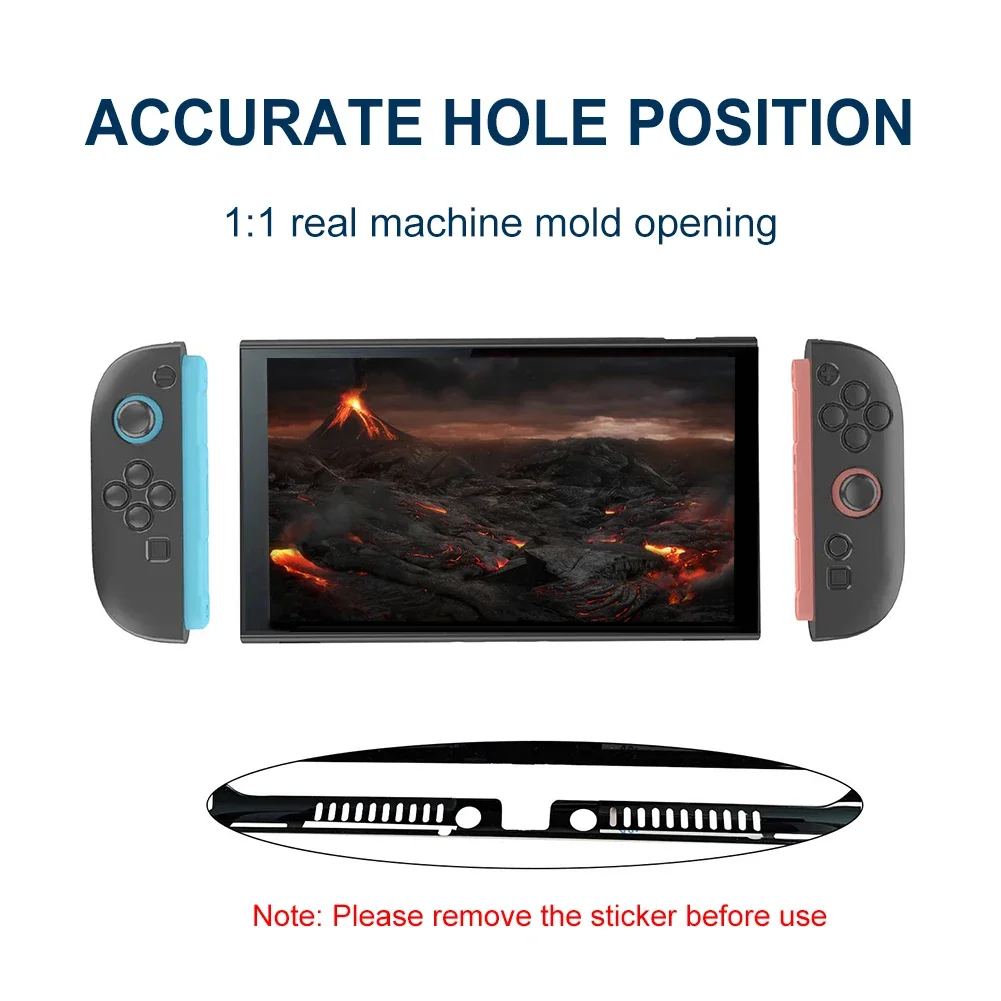 TPU+PC Detachable Case for Nintendo for Switch 2 Protective Case Cover Full Protective Shell Cover for Switch 2 Joycon Console