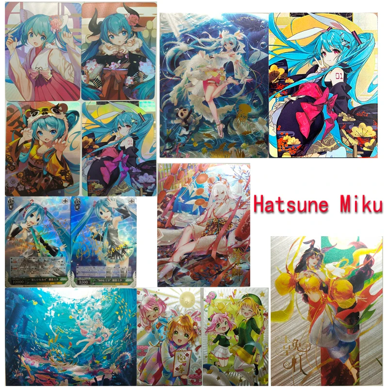 

Goddess Story Hatsune Miku Moon Kinomoto Sakura Homemade Color Flashcards New Game Collection Man Birthday Christmas Gifts