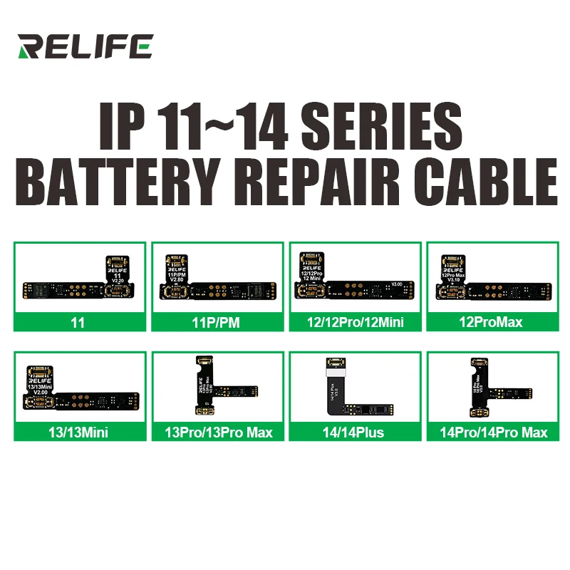 Relife Cavo Flessibile Della Scheda Di Riparazione Della Batteria Per Iphone 11 12 13 14 Pro Max Batteria Non Originale Avvertimento Batteria Di Ripar