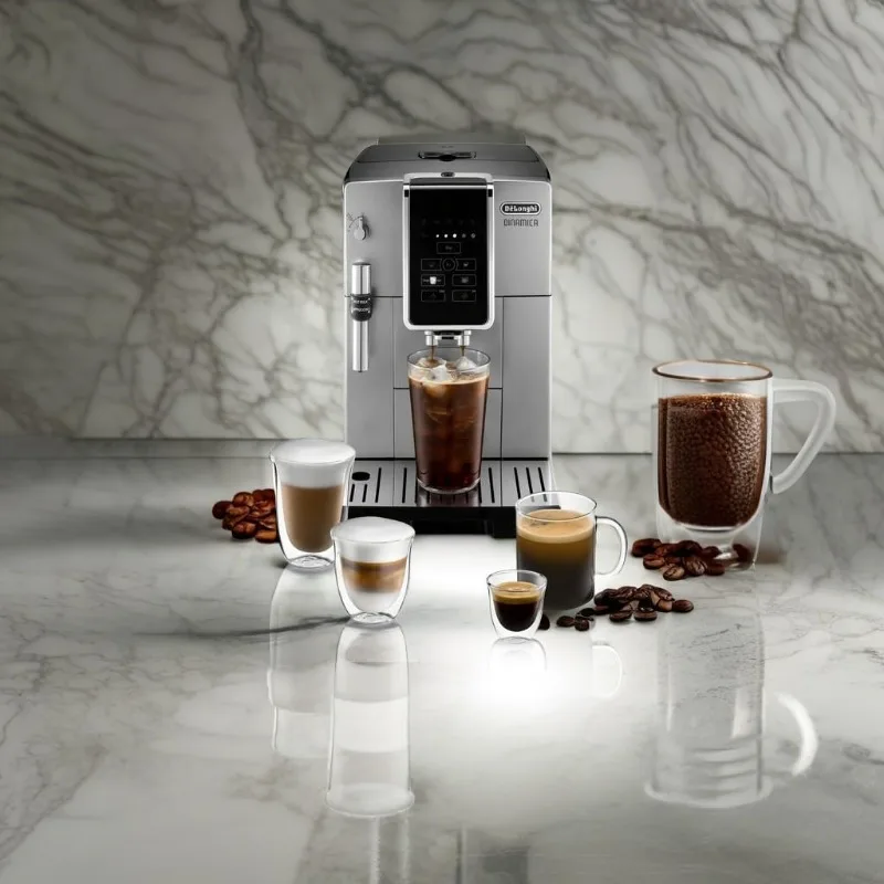 America Dinamica Fully Automatic Coffee and Espresso Machine with Premium Adjustable Frother, Stainless Steel, ECAM35025SB 5