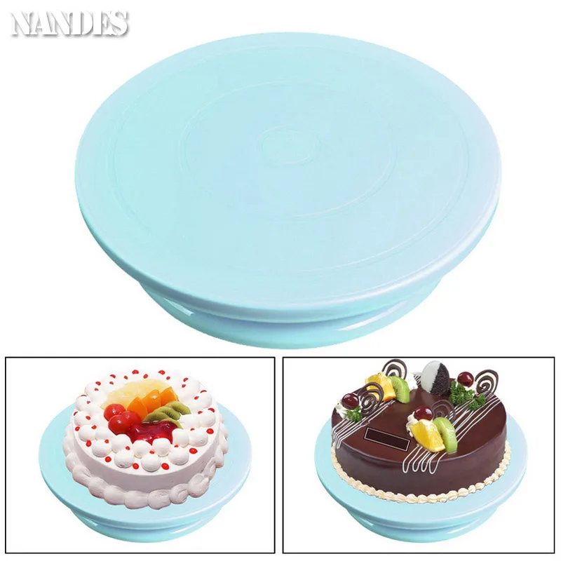 Plastic Cake Baking Tools Accessories Stand DIY Mold Rotating Stable Anti-skid Round Cake Table Stand Rotating Kitchen Tools cake stand cake turntable baking supplies cake tools rotating bearing turntable