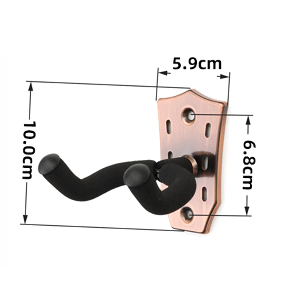 Metal Acoustic Guitar Hanger Hook Wall Mount Non-slip Guitar Holder Stand For Electric Guitar Bass Instrument Accessories