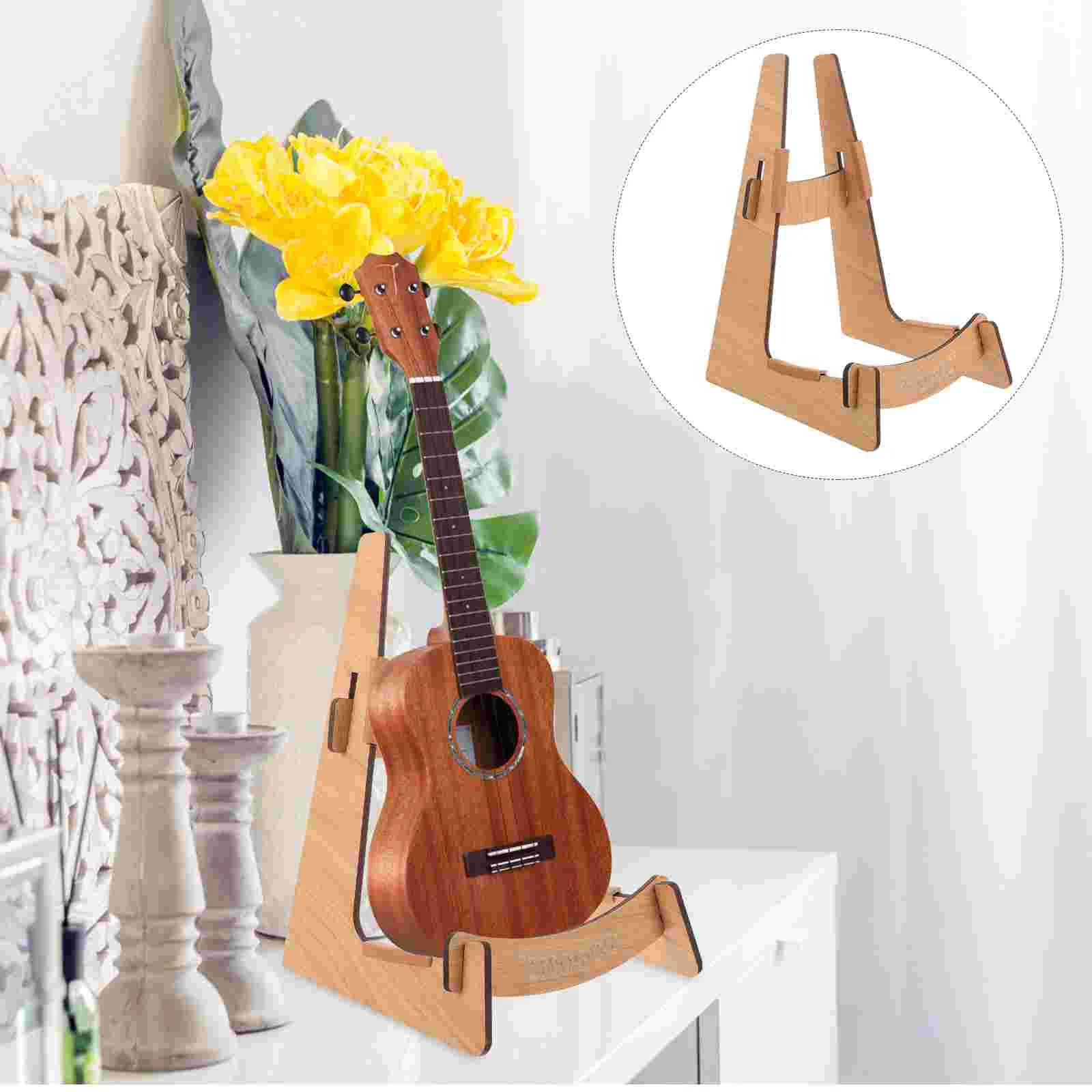 

Show Rack Guitar Floor Bracket Mandolin Sand Wooden Floor Guitar Rack Ukulele Holder For Home Shop Storage Rack Bracket