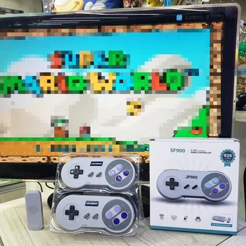 Console Retro SF900 con 5000 Giochi Integrati, Controller per Giochi TV con Due Gamepad Wireless, Controller per Giochi Classici