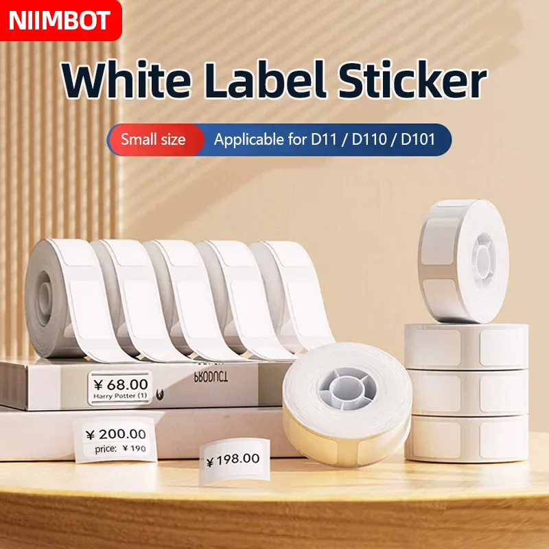 NiiMBOT D110 Thermal Paper Sticker Label Roll Suitable for D11 D101 NiiMBOT Mini Portable Thermal Printer
