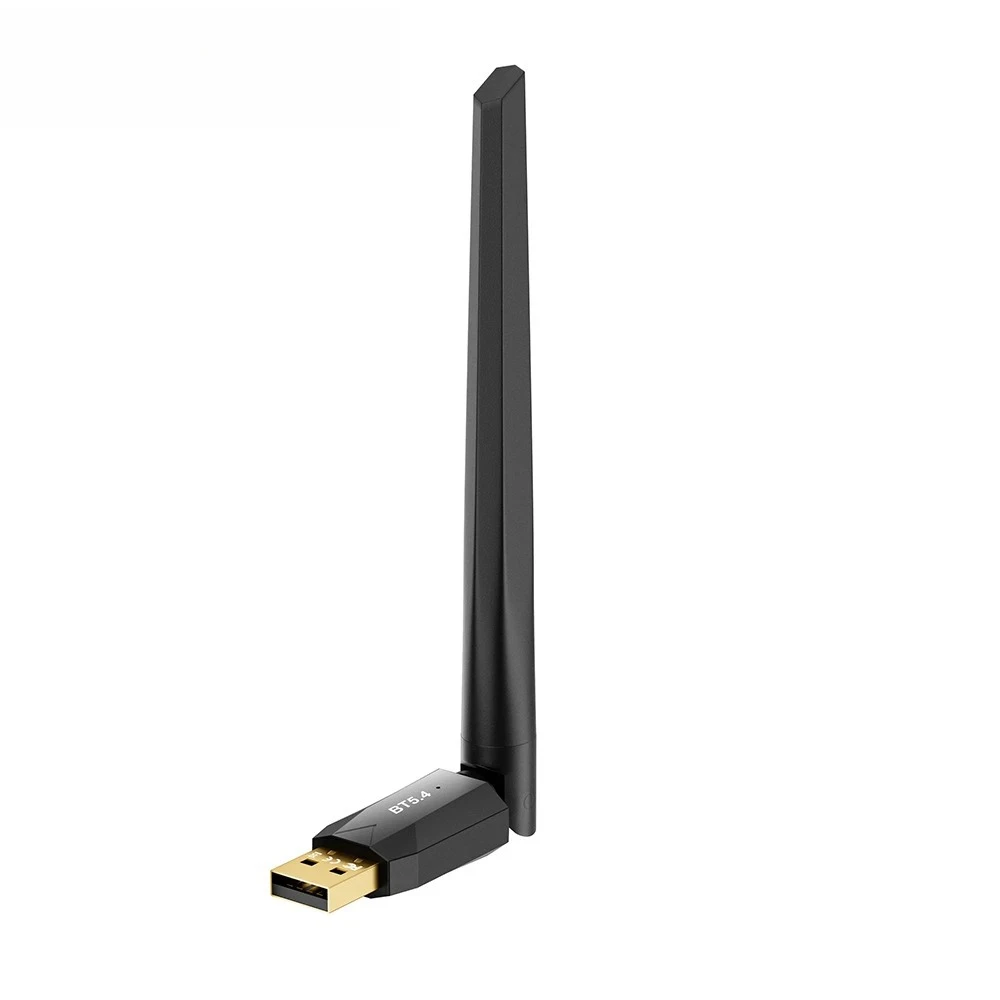 고이득 안테나가 장착된 USB 블루투스 5 4 어댑터, 노트북용 150Mbps 무선 블루투스 동글, 윈도우 8.1 10 11 전송 지원