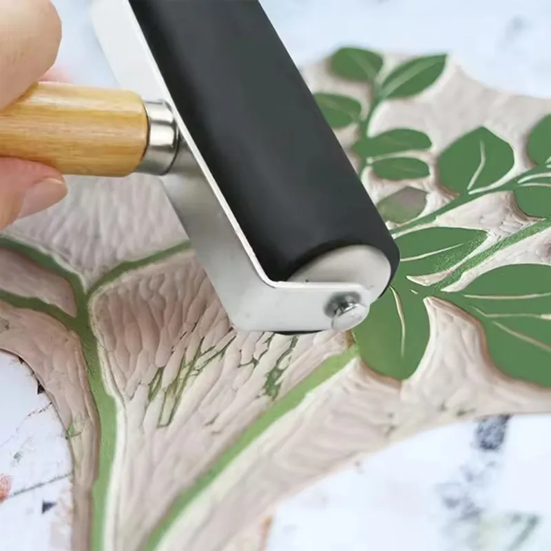 المهنية المطاط الأسطوانة الحبر اللوحة الطباعة الأسطوانة الفن ختم أداة الماس اللوحة الشريط أدوات المتداول