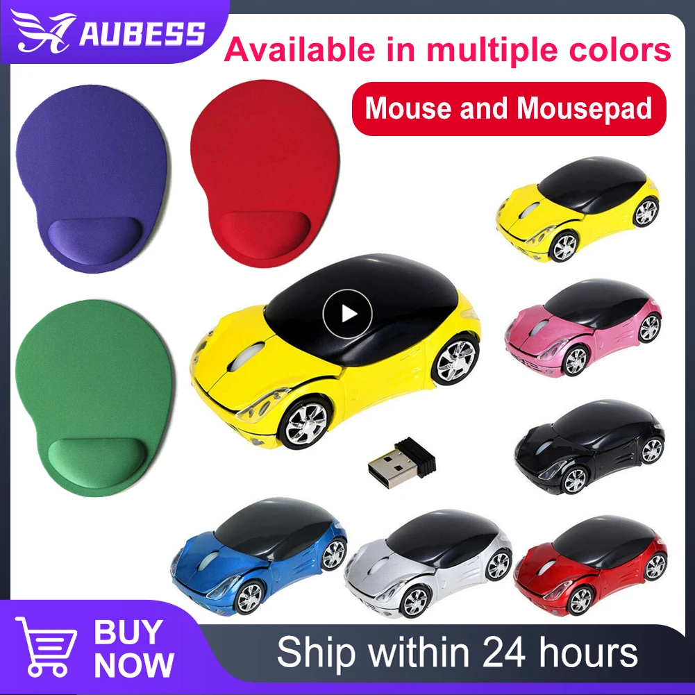 New Office Mouse Cool Sports Car Wireless Gaming Mouse Mini 3D USB Optical Mause 1600DPI Ergonomic Gamer Mice For Laptop PC Mice