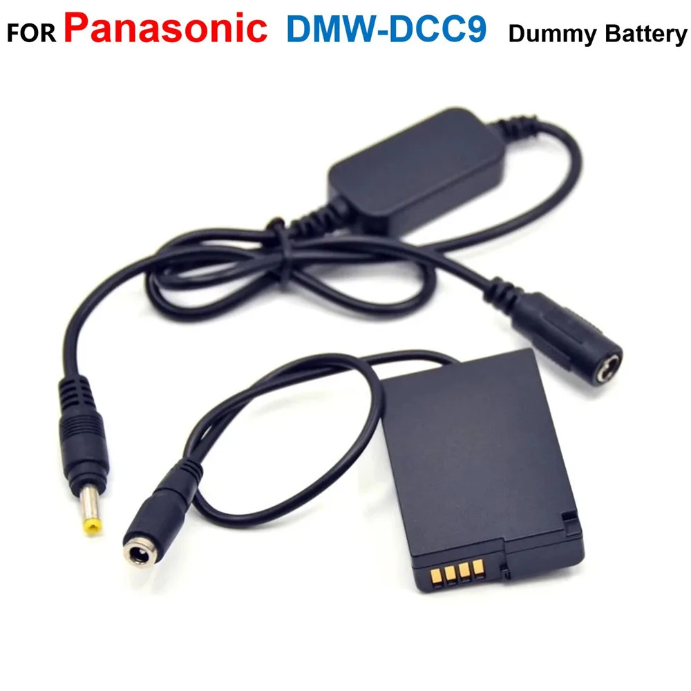 

DMW-DCC9 DMW-BLD10 Dummy Battery+12V-24V Step-Down Power Cable For Panasonic DMC-GX1 GF2 G3 G3K G3R G3T G3W GF2CR GF2CW GF2KS