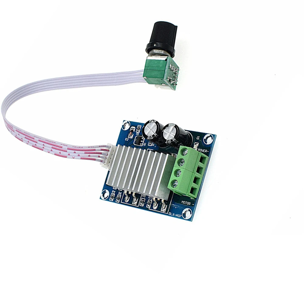 DC Motor Speed Controller Motor Speed Controller Electric Motor Speed Controller PWM DC12-24V Motor Speed Controller 20A Motor Speed Governor Adjustable Regulator Temperature Regulating Dimming Switch