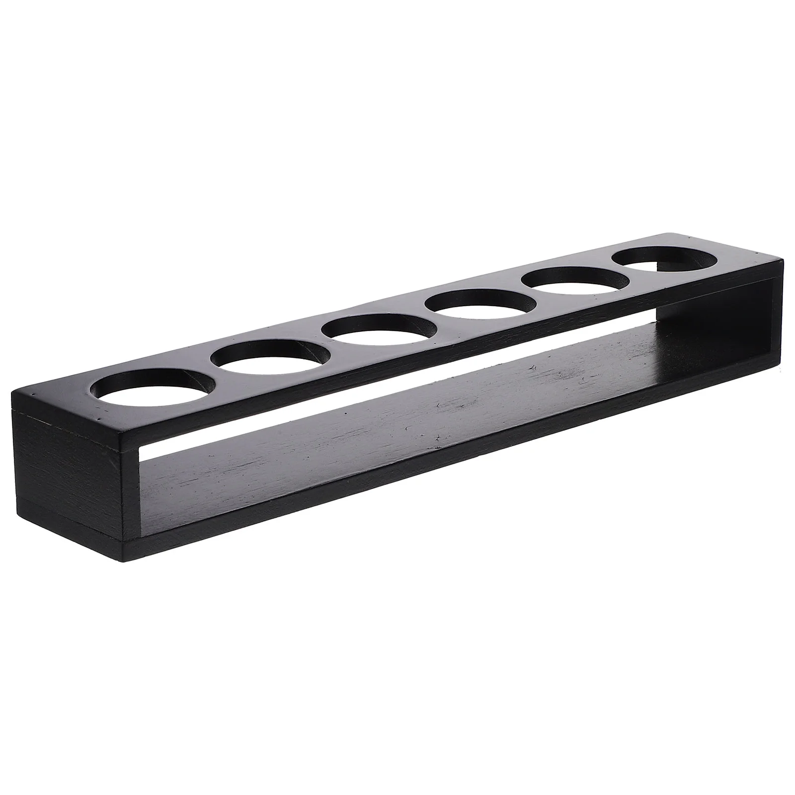 6 Holes Wooden Drink Paddle Shot Glass Holder Rack ganizer Cocktail Tray Storage Display Stand For Home Bar Party Use 2