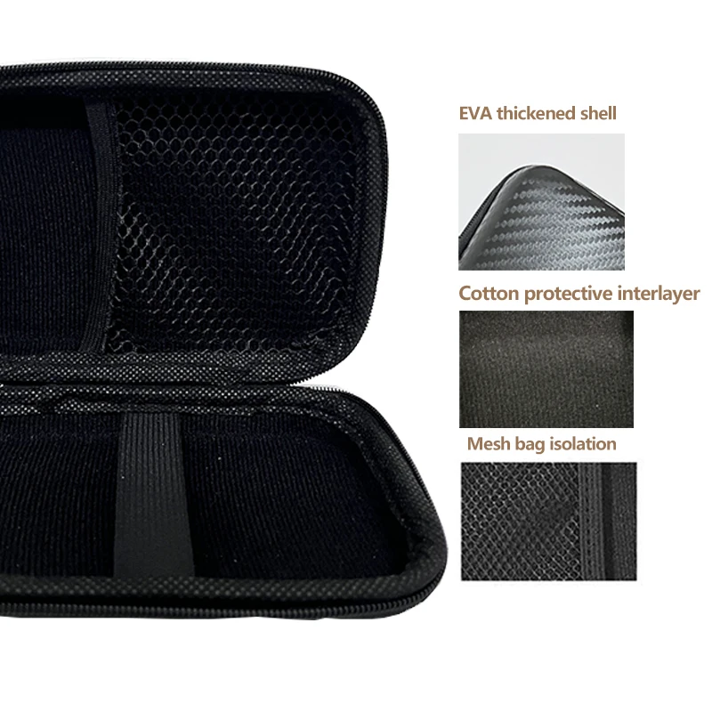Car Terminal Removal Hard Case Portable Storage Bag Car Repair Tool Kit Storage Carbon Fiber Pattern with Zipper Bag