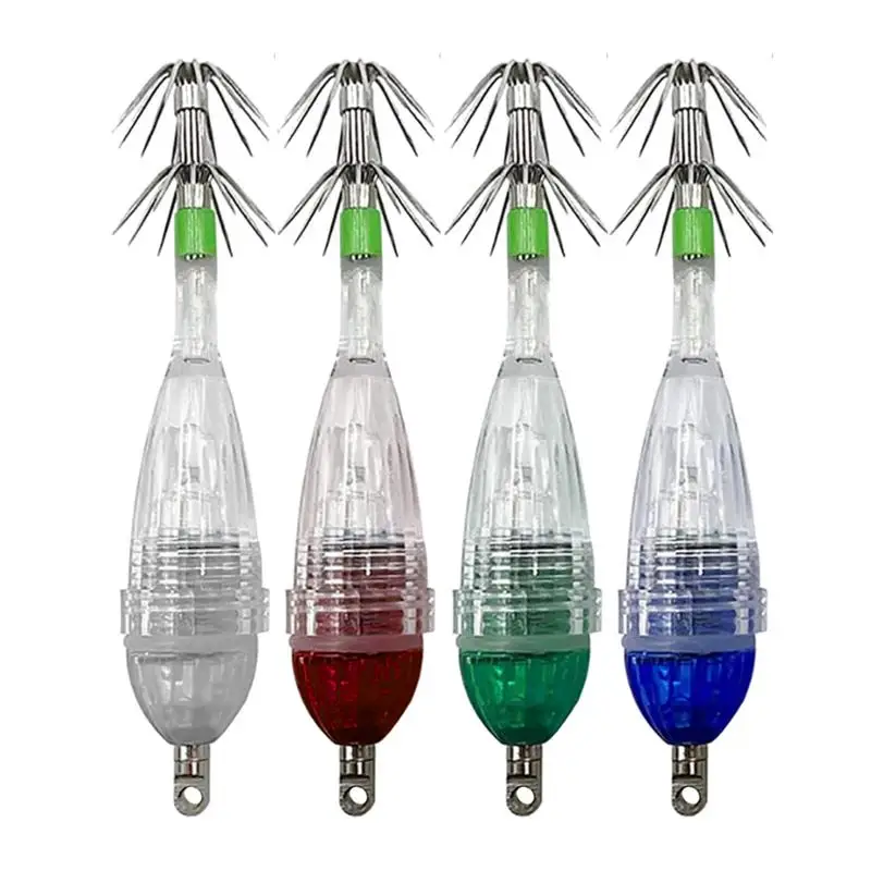 1pcs Fish attracting devices Led Fishing Lures Squid-Shaped Underwater Fish Attracting Light Night Fishing Expeditions Flashers