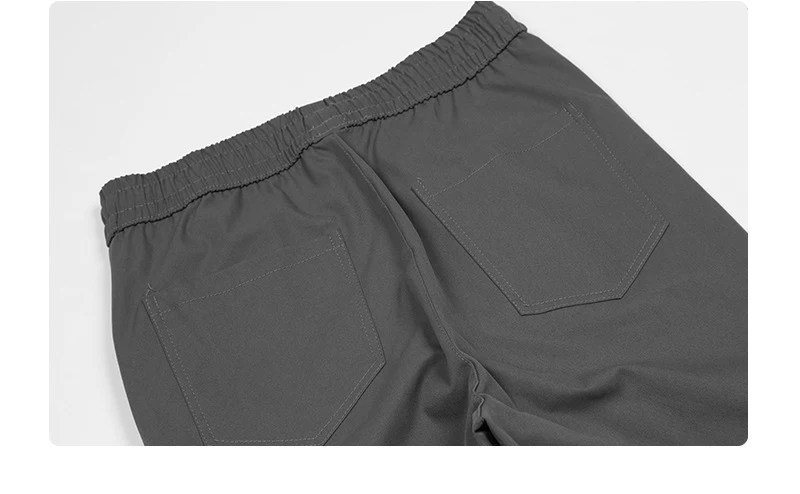 Description Picture 6 of itemSpring Fall Fashion Men Solid Color Simple Casual Streetwear Pants High Quality Elastic Waist Drawstring Versatile Trousers Male